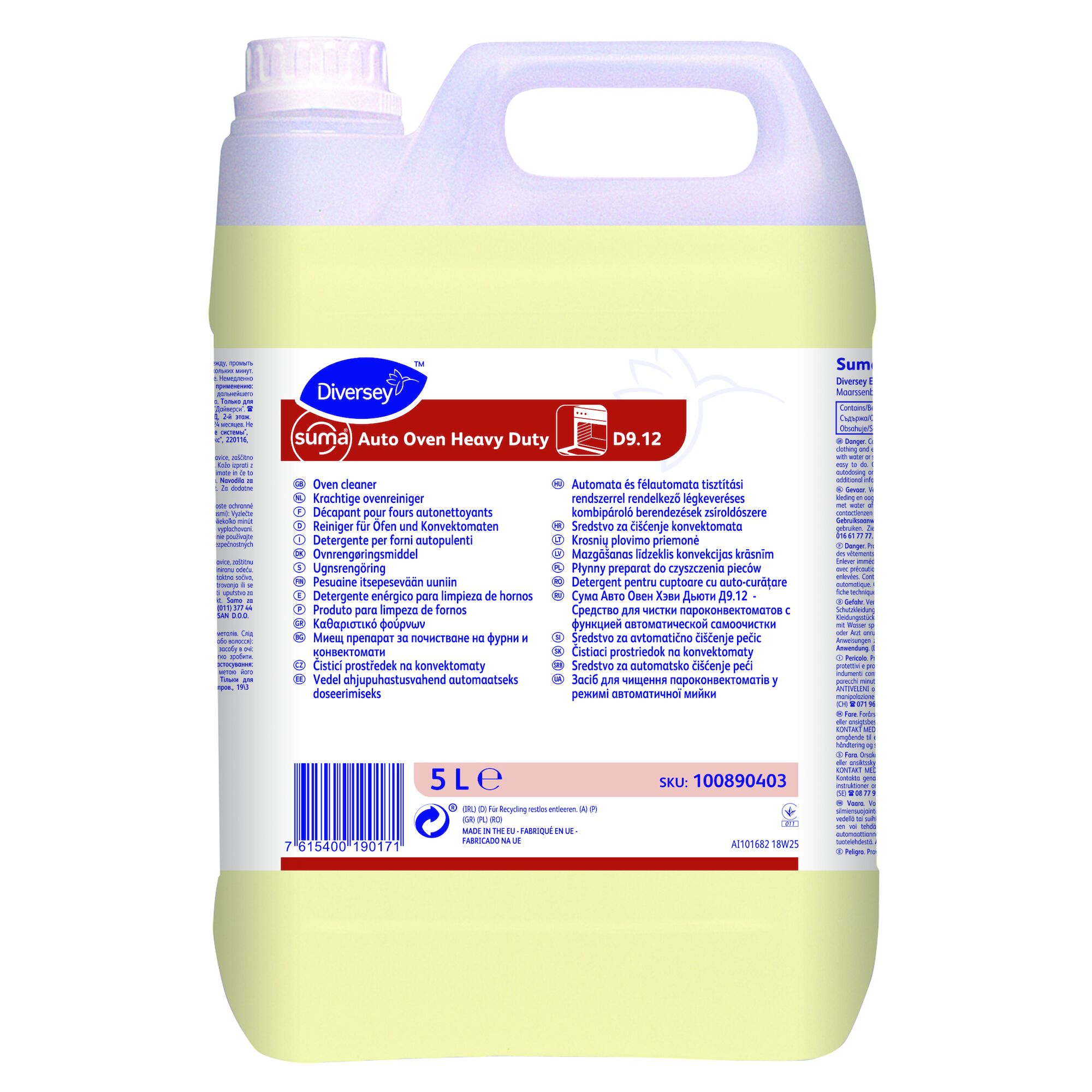 Diversey Suma Auto Oven Heavy Duty D9.12, 5L - висококонцентрований засіб для чищення духовок